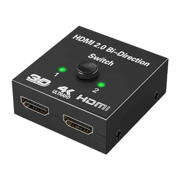 HDMI Bi-Direction Switch, 2-Ports, 4K Video, Fast Switching