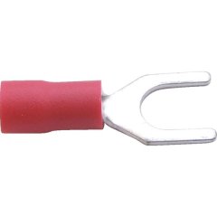 6.0mm Fork Terminal Pack of 100 Red
