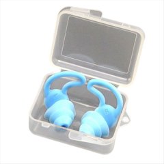 Soundproof Three Layer Silicone Waterproof Swimming Ear Plugs- B
