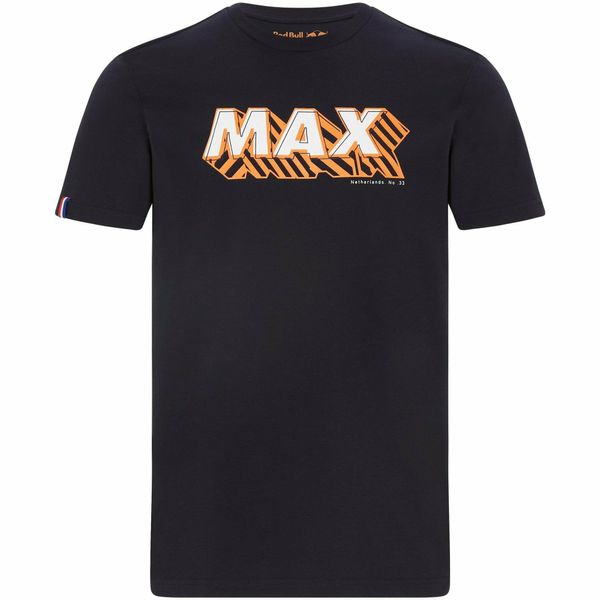 Red Bull Racing F1 Mens Max Verstappen Graphic T-Shirt - Navy