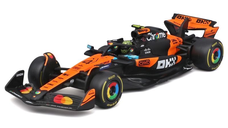 Bburago 1/43 McLaren F1 MCL39 2025 with Collectors Hard Case #4 Lando