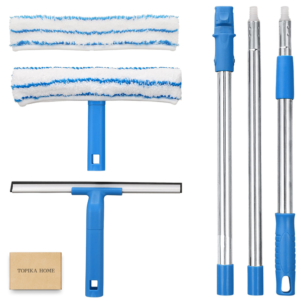 Topika-Window Squeegee Cleaner Kit with 146cm Extendable Handle