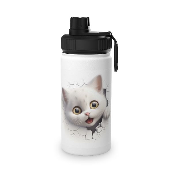 Imaging Architects 3D Cute Cat Stainless Steel Water Bottle