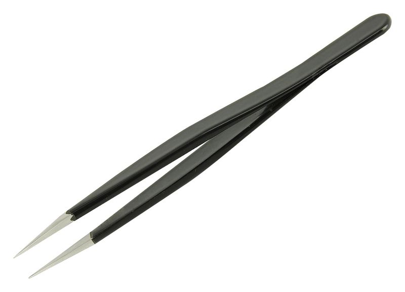 Multicomp Pro (DT000005) Tweezer, ESD, Straight, Flat, Stainless Steel