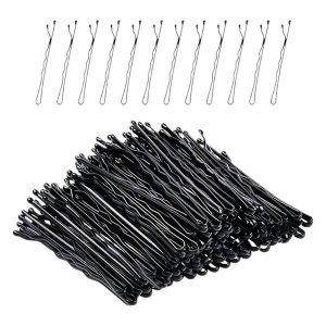 50-Piece Wave Hair Clips - 5.5cm - Black