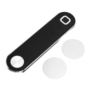 Strong Magnetic Aluminum Alloy Laptop Phone Holder - Black Computer Monitor Expansion Bracket