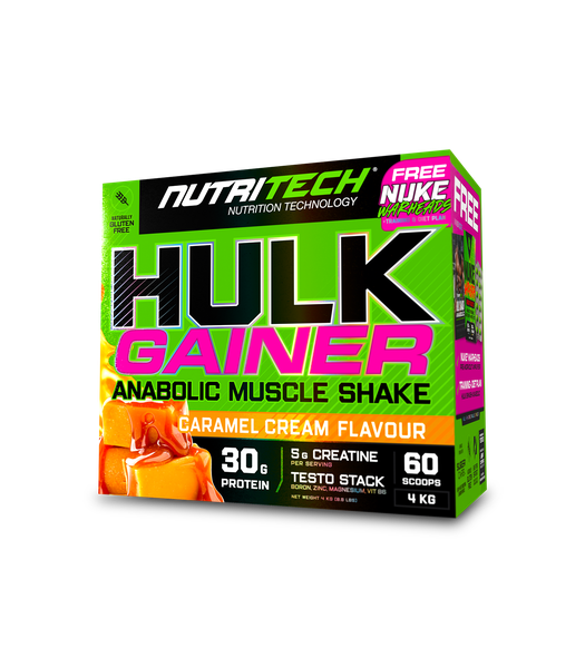 Hulk Gainer Box Caramel Cream 4kg with Nuke warheads
