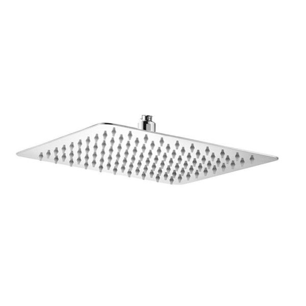 Olive Tree - Mirror finish Slimline Stainless Steel Square Showerhead 8