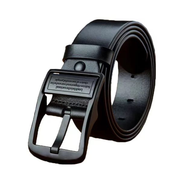 IPSTYLE Men Belt Fashion Metal Alloy Pin Buckle Adult Luxury Brand