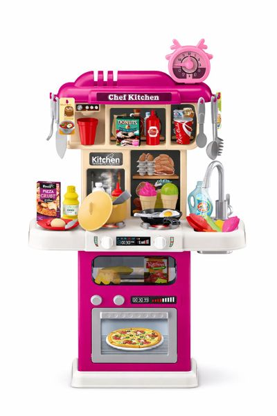Modern Kitchen Playset with Lights &amp; Sound - Kids Pretend Cooking Role Play