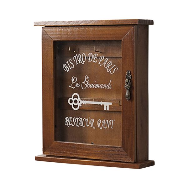 Decor Retro Wall Mounted Key Rack with 6-Hooks Cabinet Wall (25cm)