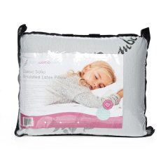 BabyWombWorld Classic Solid Latex Pillow Compact Travel Pillow with Bamboo Cover