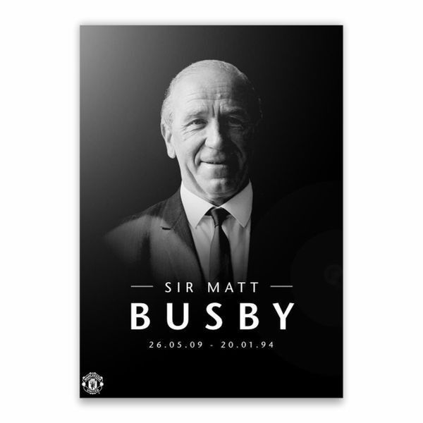 Sir Matt Busby Poster - A1