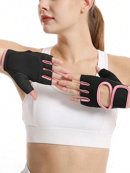 1 Pair Breathable Sports Gloves Men &amp; Women, Suitable For Basketball,