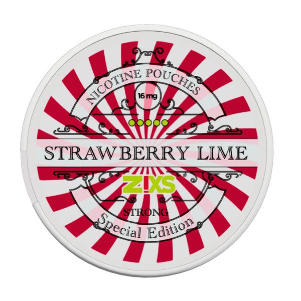 Zixs - Strawberry Lime Nicotine Pouches - 16mg/g