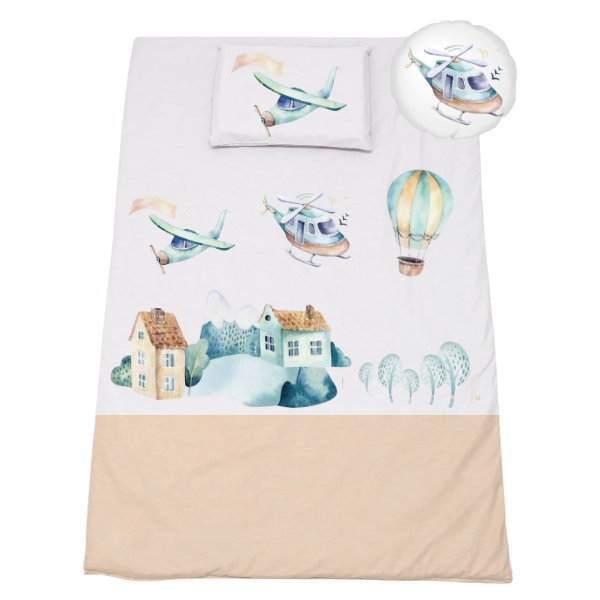 Cot Bedding Set - Duvet, Pillow &amp; Scatter - 1040x720mm - Air Transport