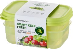 LocknLock Fresh Block Rect Container 330ml 2 Piece