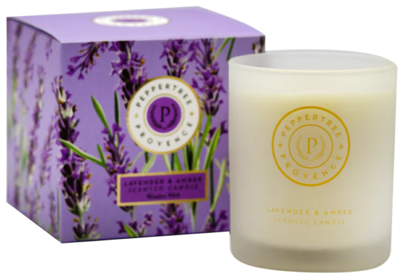 Pepper Tree Provence Lavender &amp; Amber Candle 200ml