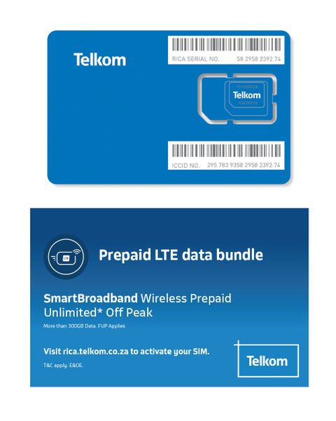 Telkom LTE Prepaid Unlimited Off-Peak Hours SIM Only