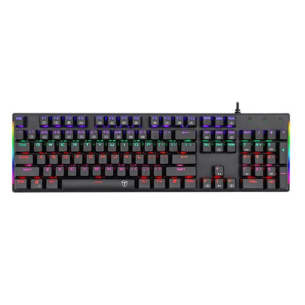 T-Dagger Naxos Rainbow Colour Lighting Mechanical Gaming Keyboard