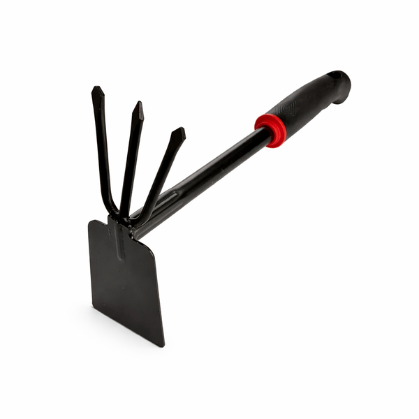 Hand Garden Hoe Cultivator -3-in-1- Black