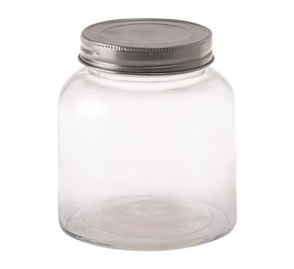 Storage Jars with Stainless Steel Lid - 325ml (Pack of 6)