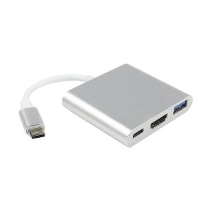 3-in-1 USB-C Hub Compatible with MacBook, 4K HDTV USB 3.0 &amp; PD Charging