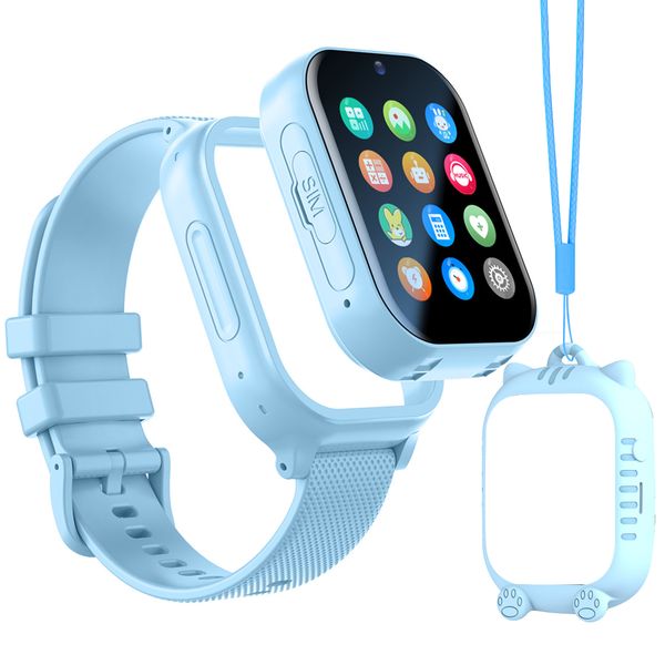 Kids Watch with Tracking,Kids Watch,GPS,HD Touch Screen,pink With neck rope
