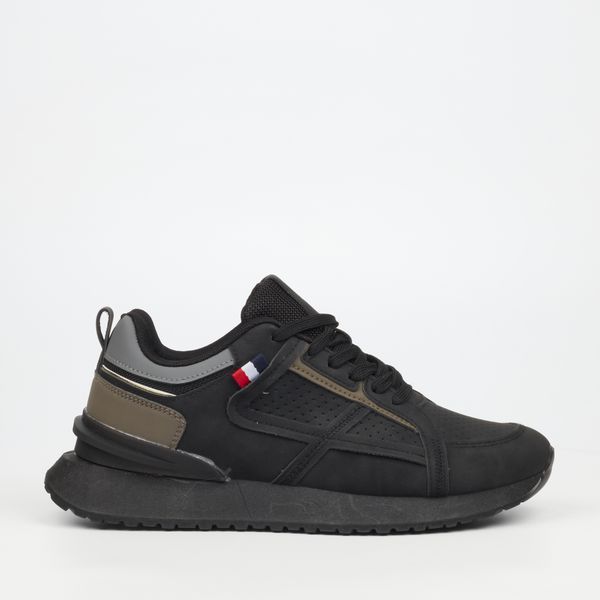 UBRT Wakes 1 Black Men Faux Nubuck Sneakers