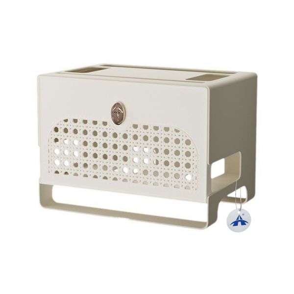 Alanes Router Shelf Wall Mount WiFi Router Storage Box