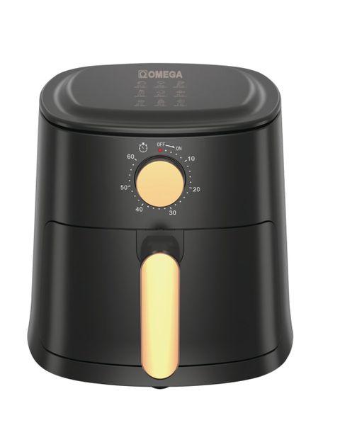 Omega 900W 4L Extra Large Capacity Black Air Fryer OM-S16