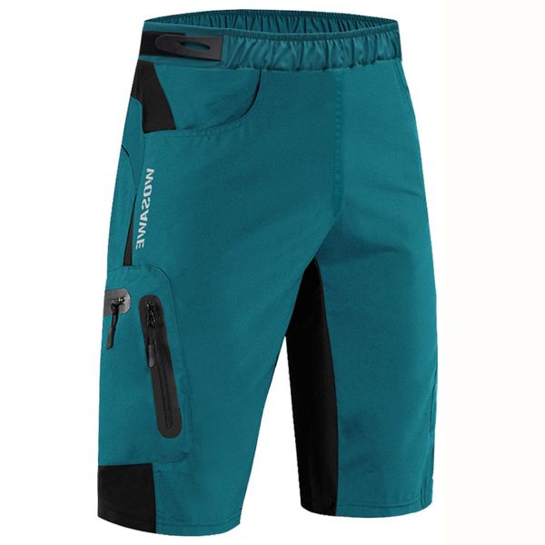 Padded Bike Shorts Men's Baggy Quick Dry Lightweight MTB Cycling Shorts