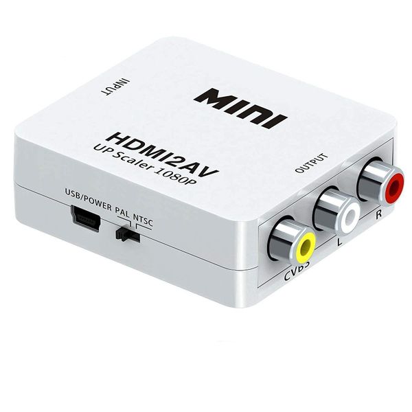 HDMI to AV Adapter FHD 1080P Video Converter for TV/Projector