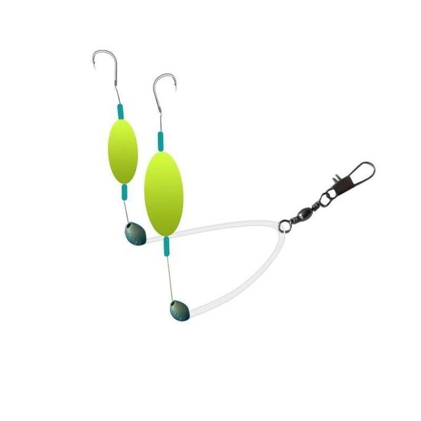 10 sets of European-style anti-bottom double hook fish hook combination