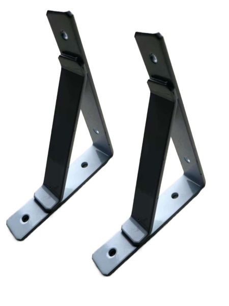 2Pieces Heavy Duty Shelf Brackets Triangle Shelving Brackets Shelf Supporter