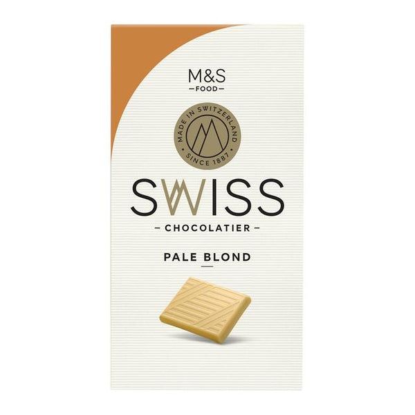 M&amp;S Collection Swiss Golden Blond Chocolate Bar 125g