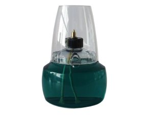 @Delights Short Lamp Turquoise - Clear Shade - Set of 6