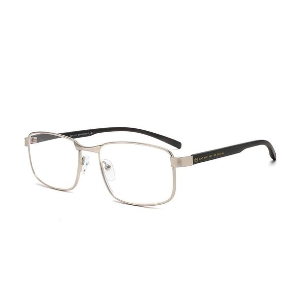 Sophie Moda Reading &amp; Anti-Blue Light Glasses - Stealth Elite (Silver)