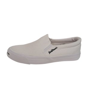 Jack Parcels Casual Canvas Youth Slip-on - White