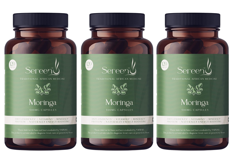 Sereen Moringa Capsules, 120's Organic, Bulk Units