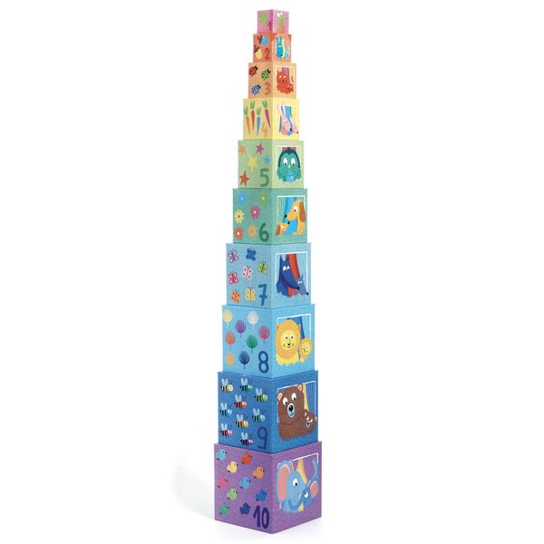 Djeco Stacking Blocks - Rainbow