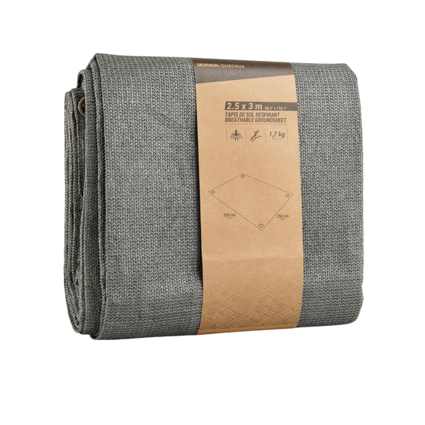 Quechua BREATHABLE GROUNDSHEET FOR TENTS AND CAMPING TRIPS | 3 x 2.5 METRES
