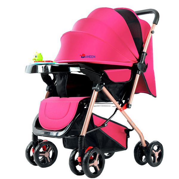 Baneen Baby Stroller with Foot Rest - Red