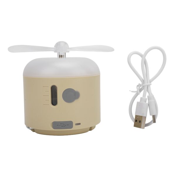 IPX7 Waterproof Camping Lantern With Mist Spray Fan Power Bank Khaki