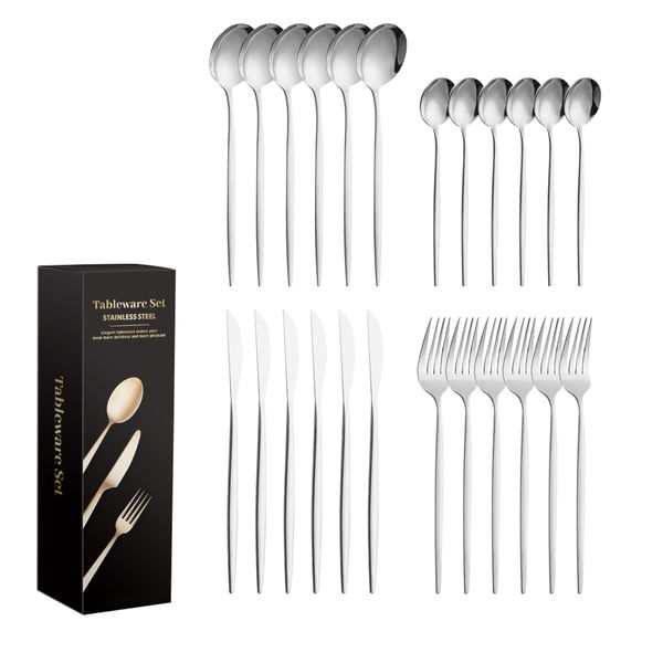 Stainless Steel Cutlery Set - 24 Piece