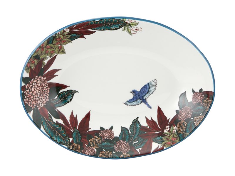Maxwell and Williams - The Blck Pen Reminisce Oval Serving Bowl 32x23x5.5cm Gift Boxed