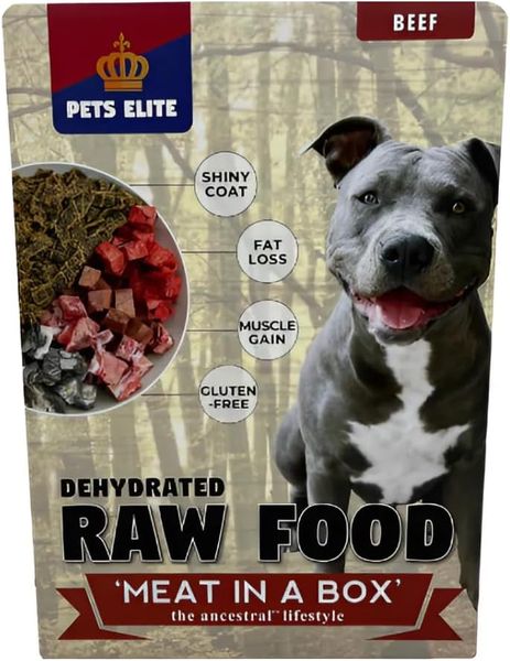 Pets Elite Dehydrated Raw Complete Dog Food 2kg - Ultimate Raw Diet (Beef)