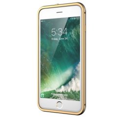 SwitchEasy Glass metal Frame Case for Apple iPhone 7 - Gold