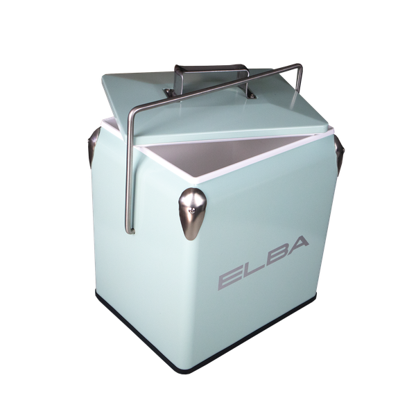 Elba Metal Cool Box - Pastel Blue