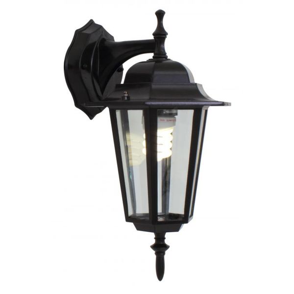 Eurolux - Lantern 6 Panel D/Facing Black - 2 Pack